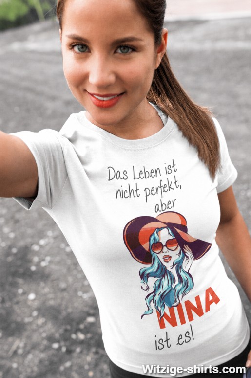 Lustiges T-Shirt Leben nicht perfekt mit beliebigem Namen