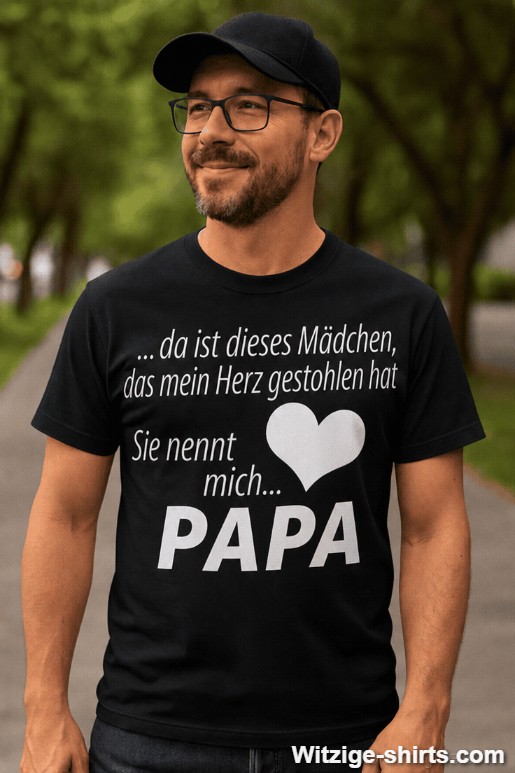 Lustiges T-Shirt Mädchen nennt mich Papa