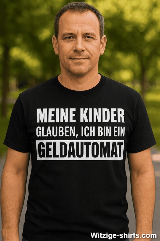 Lustiges T-Shirt Meine Kinder glauben ich bin Geldautomat