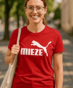 Lustiges T-Shirt Mieze für Katzenliebhaber