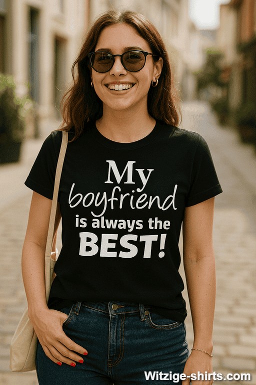 Lustiges T-Shirt My boyfriend is always the best