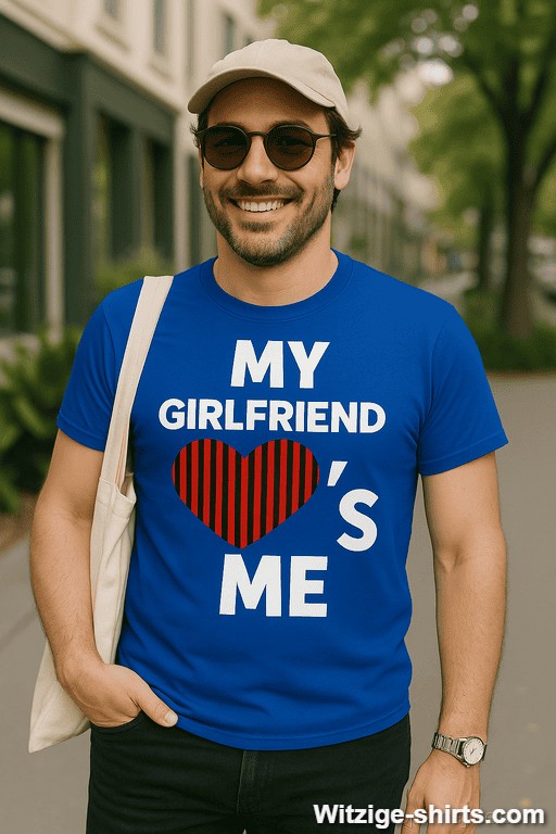 Lustiges T-Shirt my girlfriend loves me