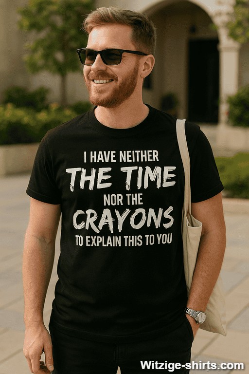 Lustiges T-Shirt neither the time nor the crayons