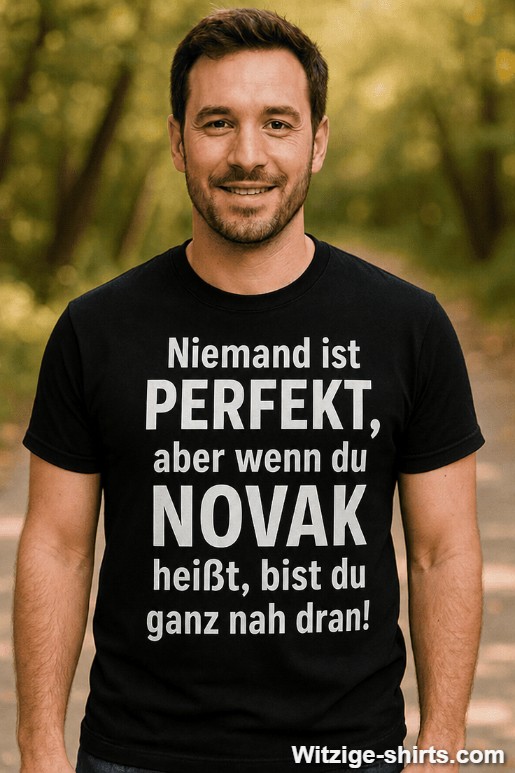 Lustiges T-Shirt niemand ist perfekt mit beliebigem Namen