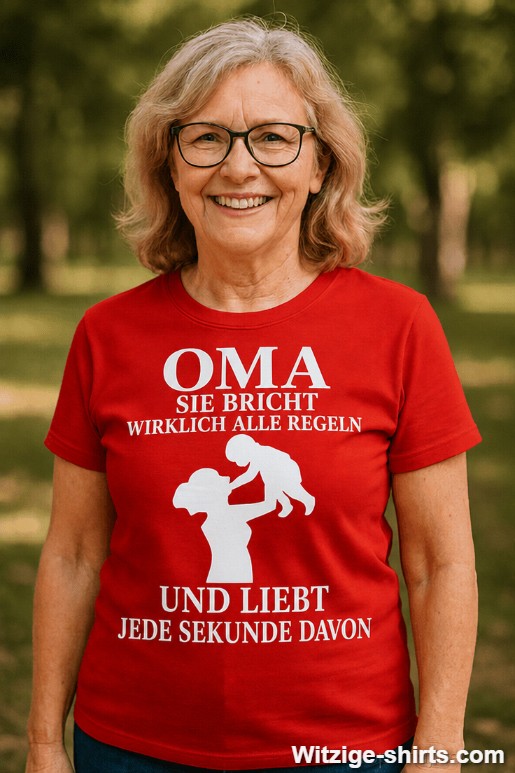 Lustiges T-Shirt Oma bricht alle Regeln