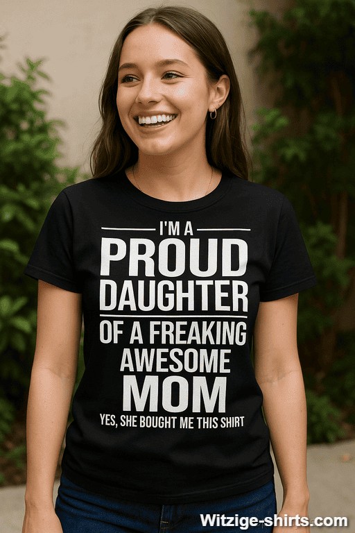 Lustiges T-Shirt Proud Daughter