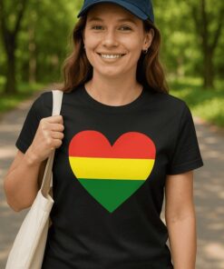 Lustiges T-Shirt Rasta Herz