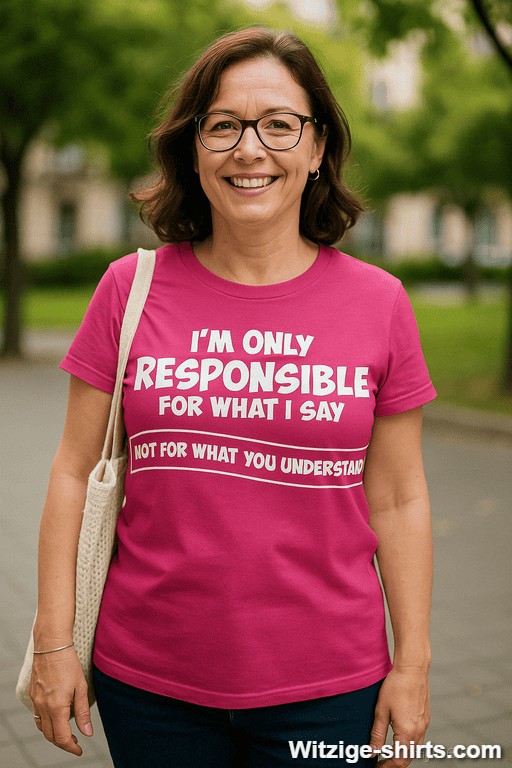 Lustiges T-Shirt responsible for what I say