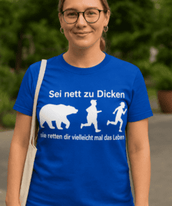Lustiges T-Shirt Sei nett zu Dicken