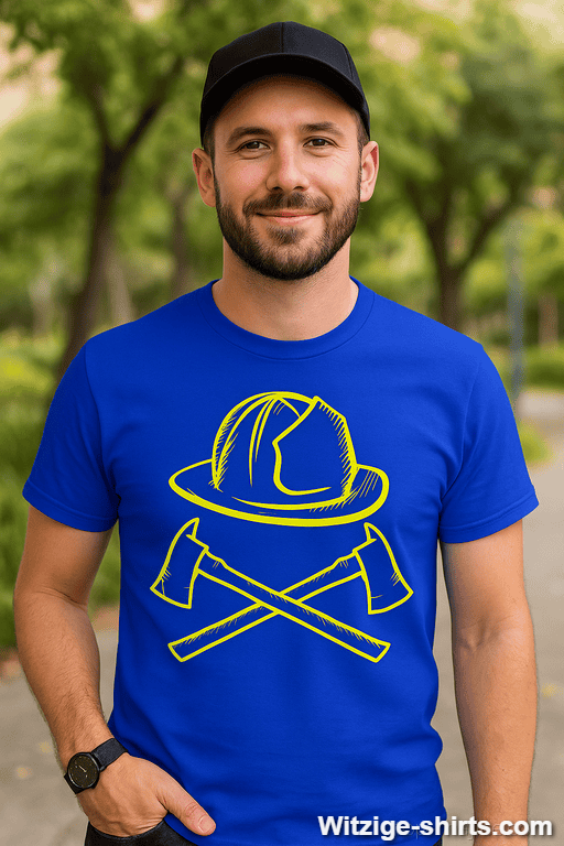 Lustiges T-Shirt stolze Feuerwehrmänner