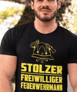 Lustiges T-Shirt Stolzer freiwilliger Feuerwehrmann
