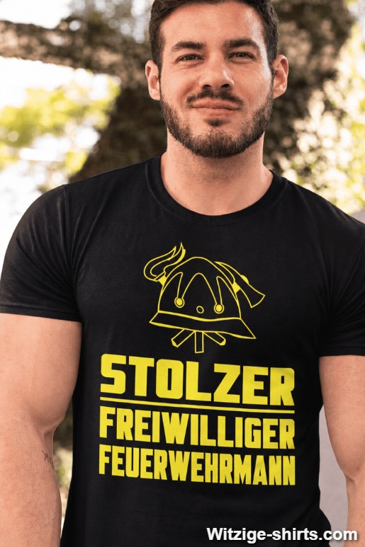 Lustiges T-Shirt Stolzer freiwilliger Feuerwehrmann