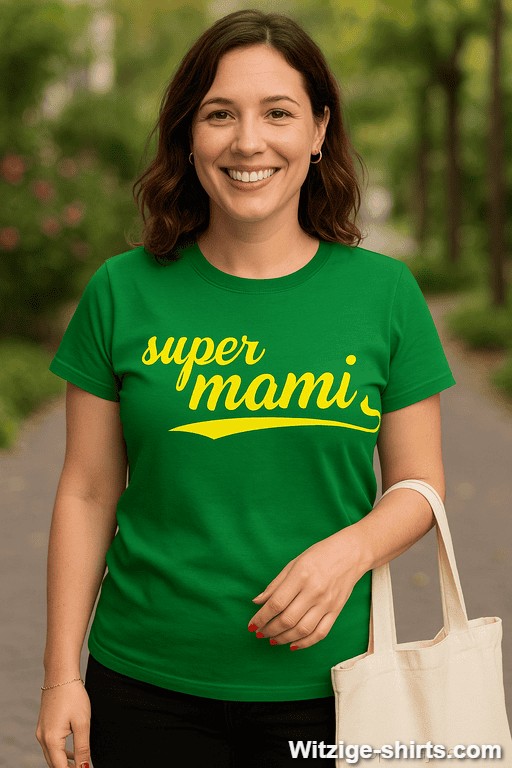 Lustiges T-Shirt Super Mami