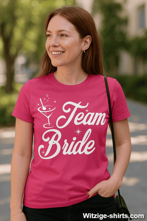 Lustiges T-Shirt Team Bride