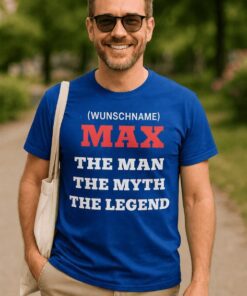 Lustiges T-Shirt The Man The Myth The Legend mit beliebigem Namen