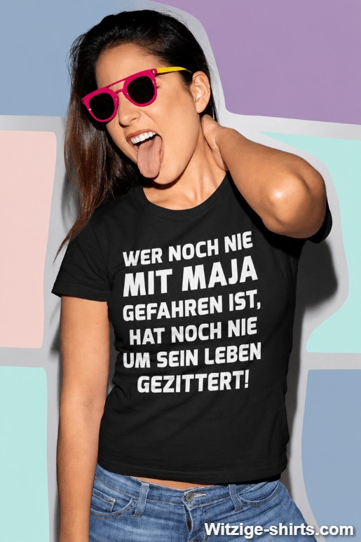 Lustiges T-Shirt ums Leben gezittert mit beliebigem Namen