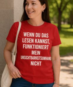 Lustiges T-Shirt Unsichtbarkeitsumhang funktioniert nicht