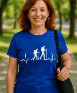 Lustiges T-Shirt Wandern Herzschlag