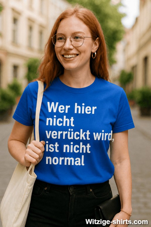 Lustiges T-Shirt Wer hier nicht verrückt wird