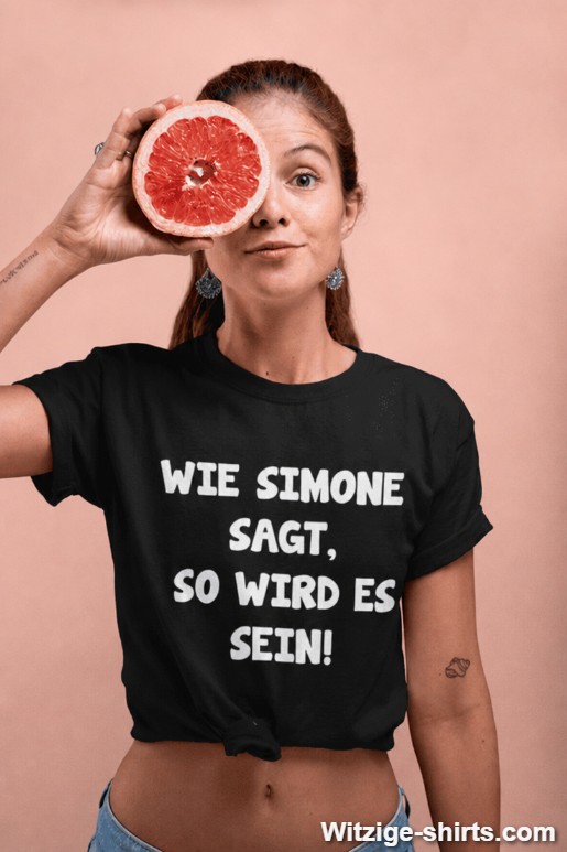 Lustiges T-Shirt wie sie sagt mit beliebigem Namen