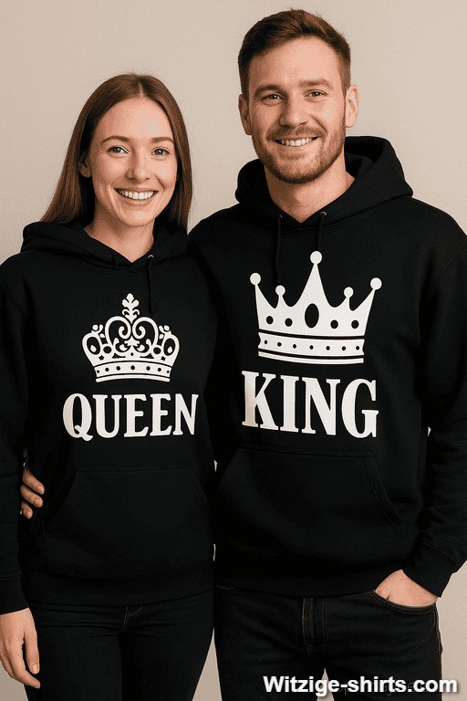 Pärchen-Hoodies King Queen