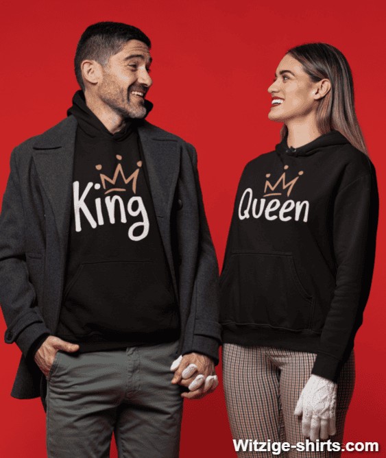 Pärchen-Hoodies King Queen