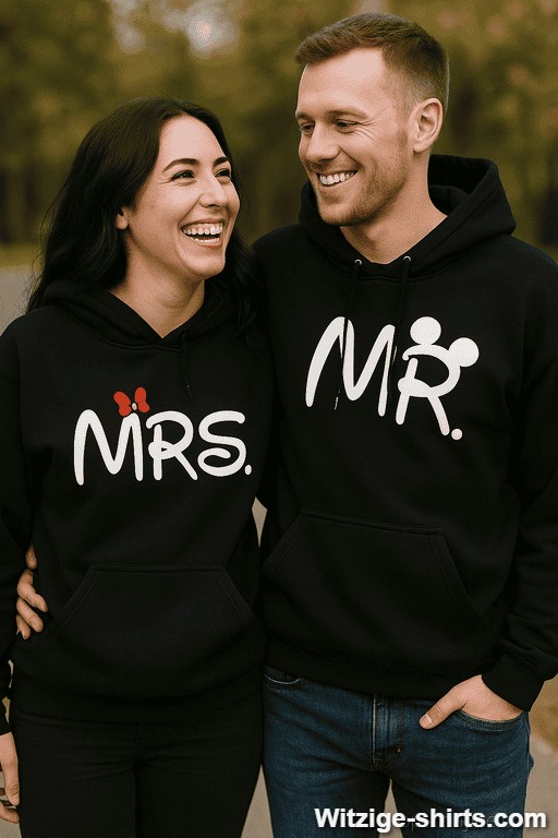Pärchen-Hoodies Mr Mrs