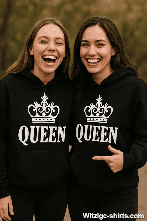 Pärchen-Hoodies Queen Queen