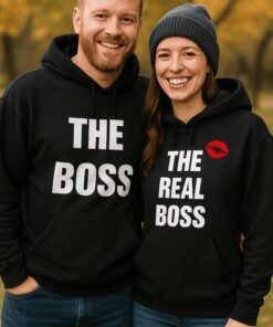 Pärchen-Hoodies The Boss The Real Boss