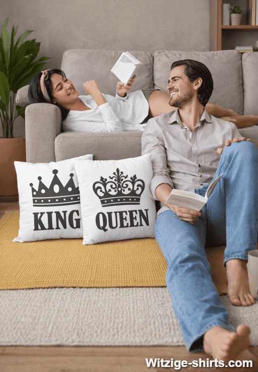 Pärchen-Kissen King Queen