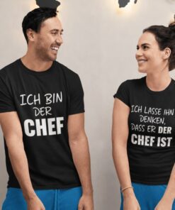 Pärchen-T-Shirts Ich bin der Chef