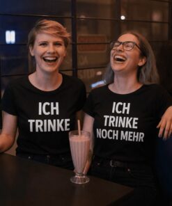 Pärchen-T-Shirts Ich trinke noch mehr