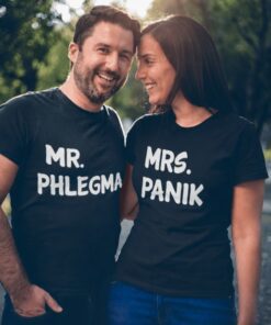 Pärchen-T-Shirts Mr Phlegma Mrs Panik