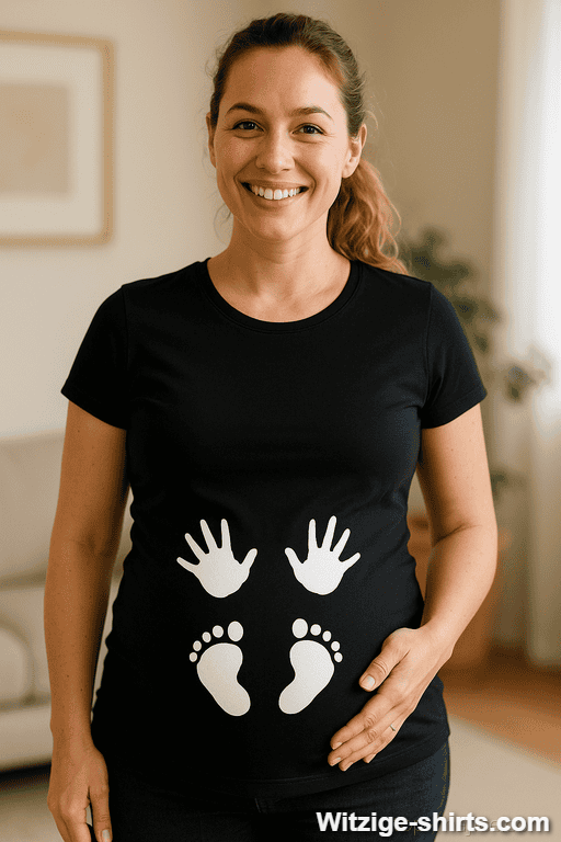 Schwangerschafts T-Shirt Händchen und Füßchen