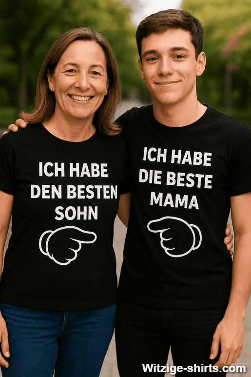T-Shirt Set Mama und Sohn