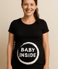 Umstands-T-Shirt Baby inside Kreis