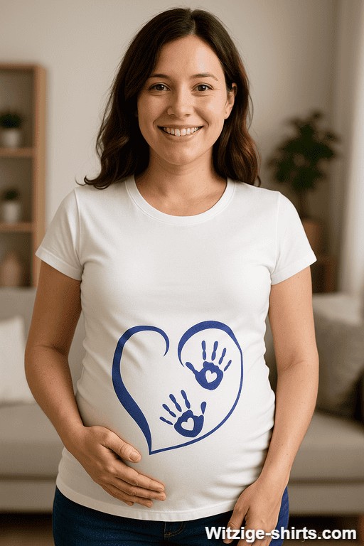 Umstands-T-Shirt Herz mit Händchen