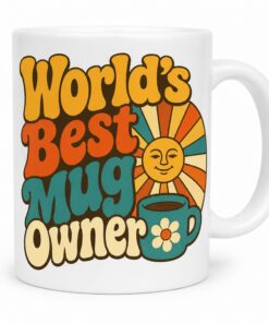 Kaffeetasse 'World's Best Mug Owner' - Vintage Tasse fuer Nostalgie-Fans
